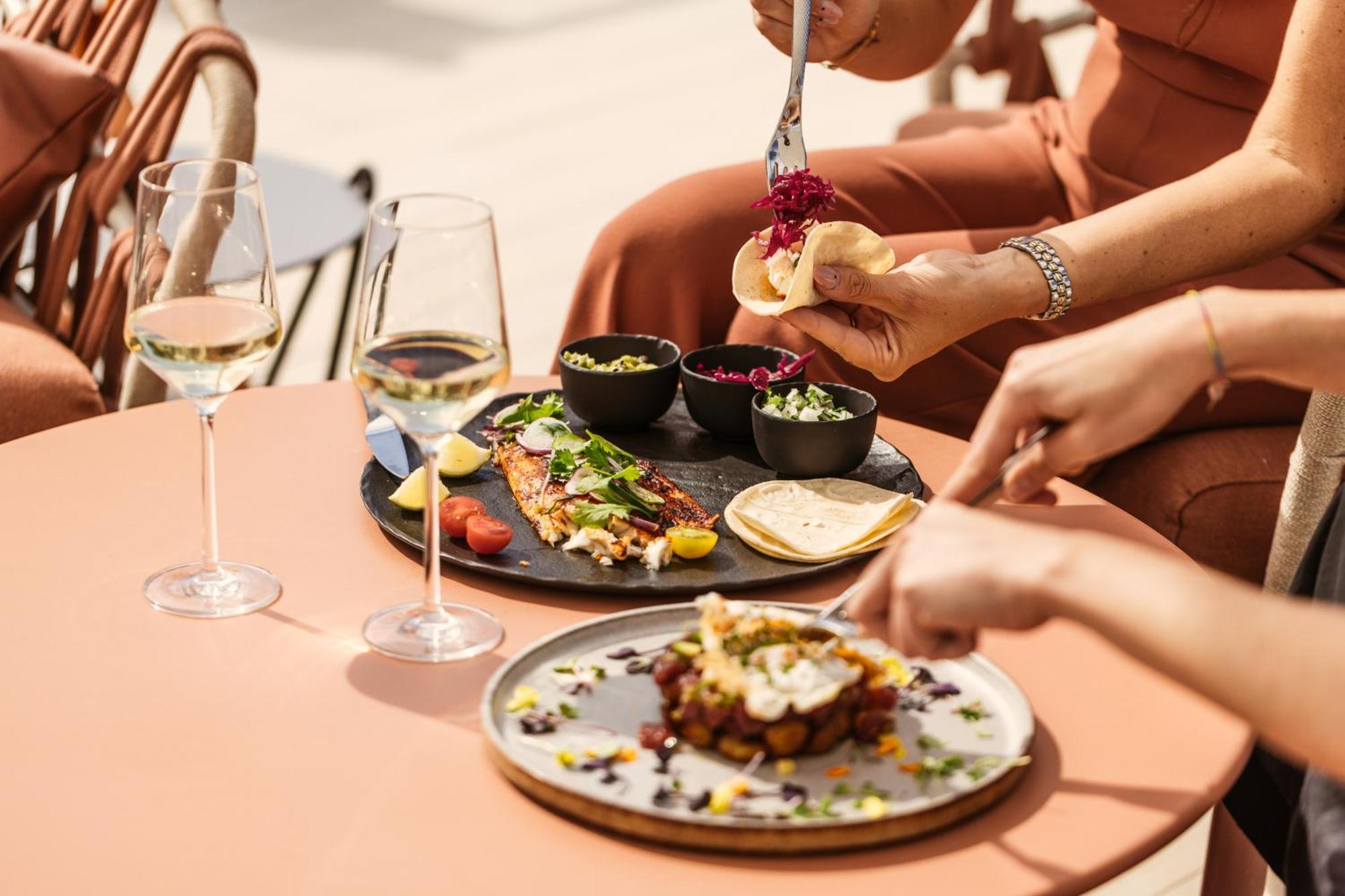 Bless Hotel Ibiza - The Leading Hotels Of The World Es Canar  Exterior photo A meal at the restaurant